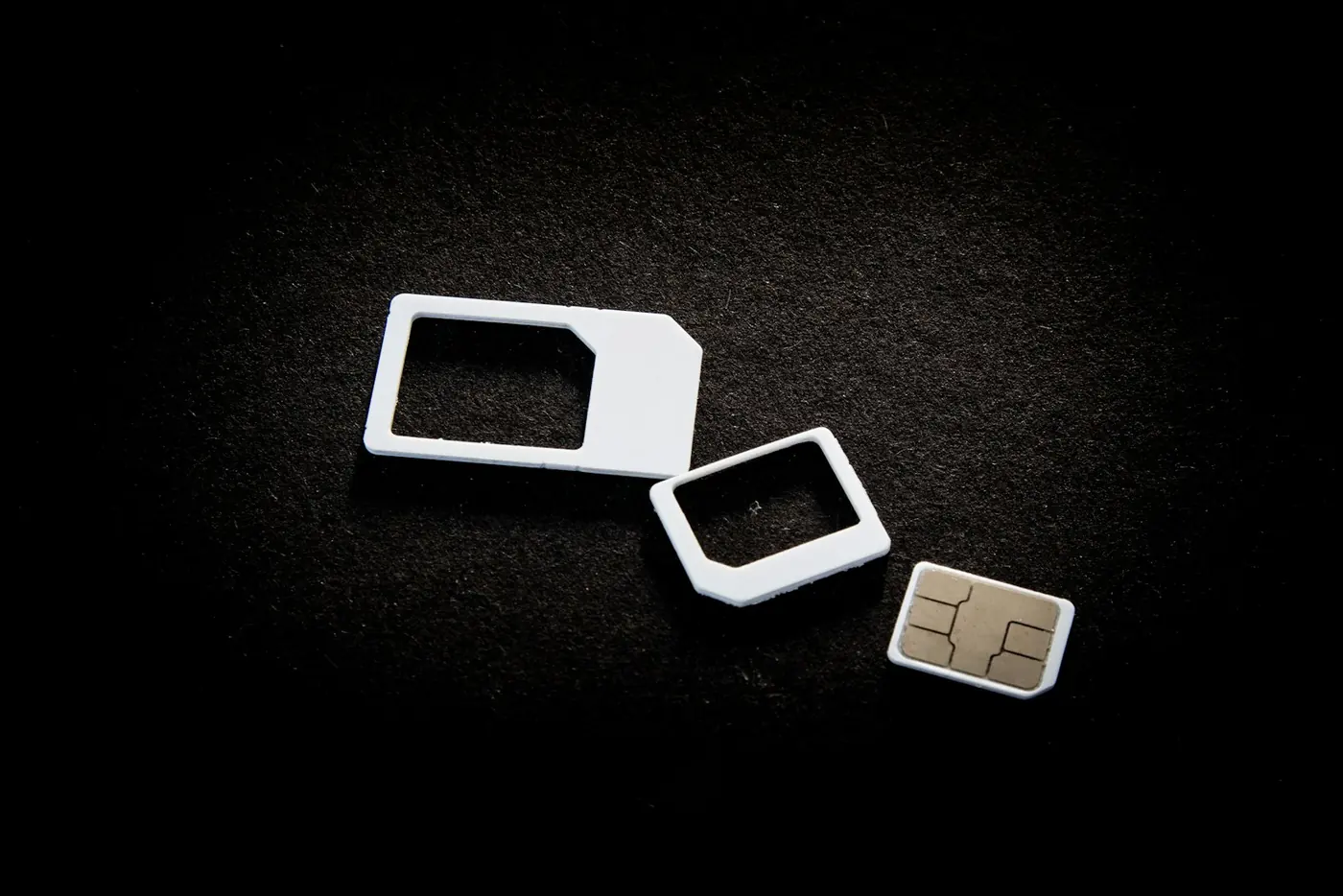 SIM cards and their adapters
